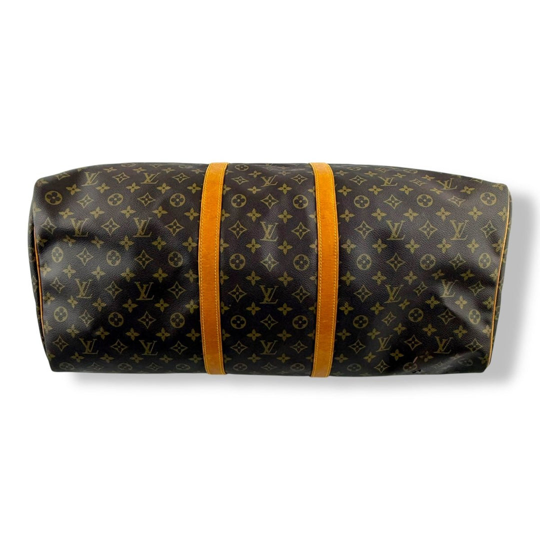 Louis Vuitton Vintage Brown Monogram 60 Keepall Duffle Bag - Lux Central