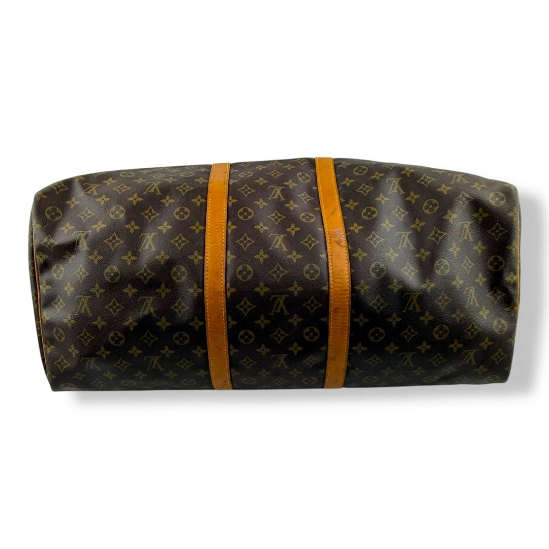 Louis Vuitton Vintage Brown Monogram 60 Keepall Duffle Bag - Lux Central