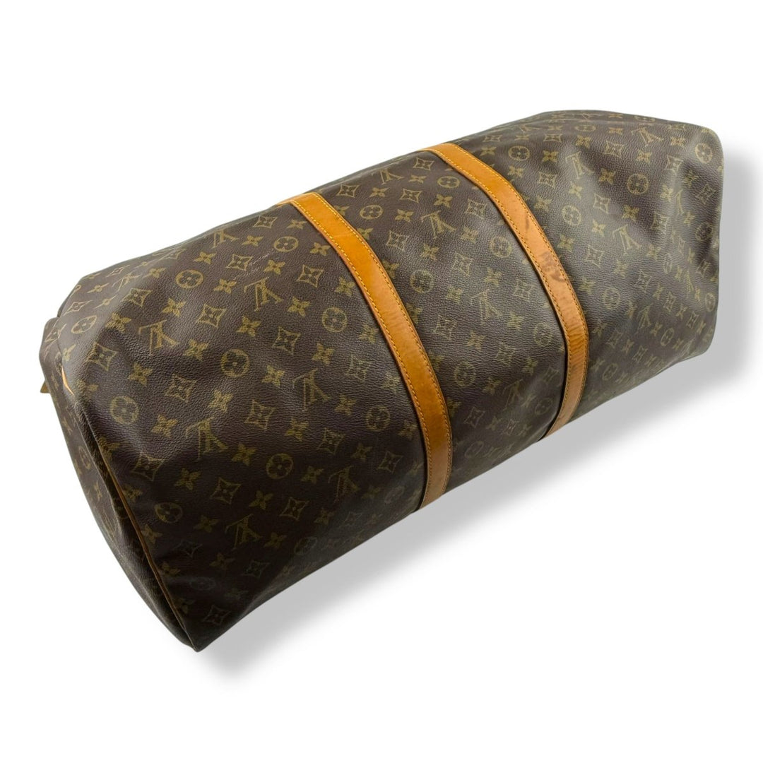 Louis Vuitton Vintage Brown Monogram 60 Keepall Duffle Bag - Lux Central