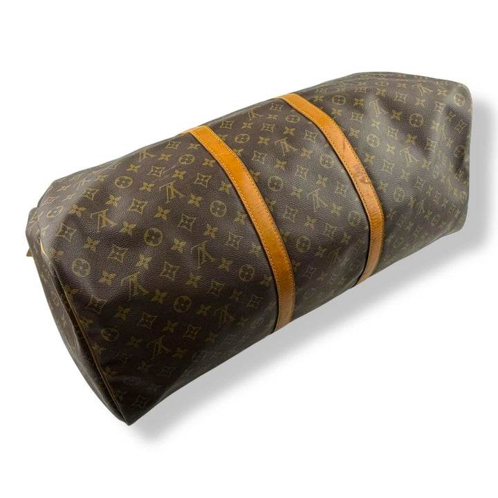 Louis Vuitton Vintage Brown Monogram 60 Keepall Duffle Bag - Lux Central