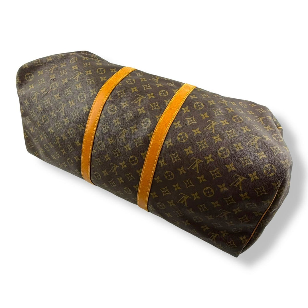 Louis Vuitton Vintage Brown Monogram 60 Keepall Duffle Bag - Lux Central