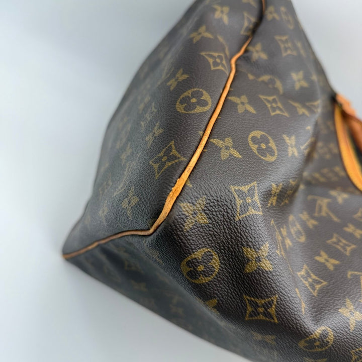 Louis Vuitton Vintage Brown Monogram 60 Keepall Duffle Bag - Lux Central