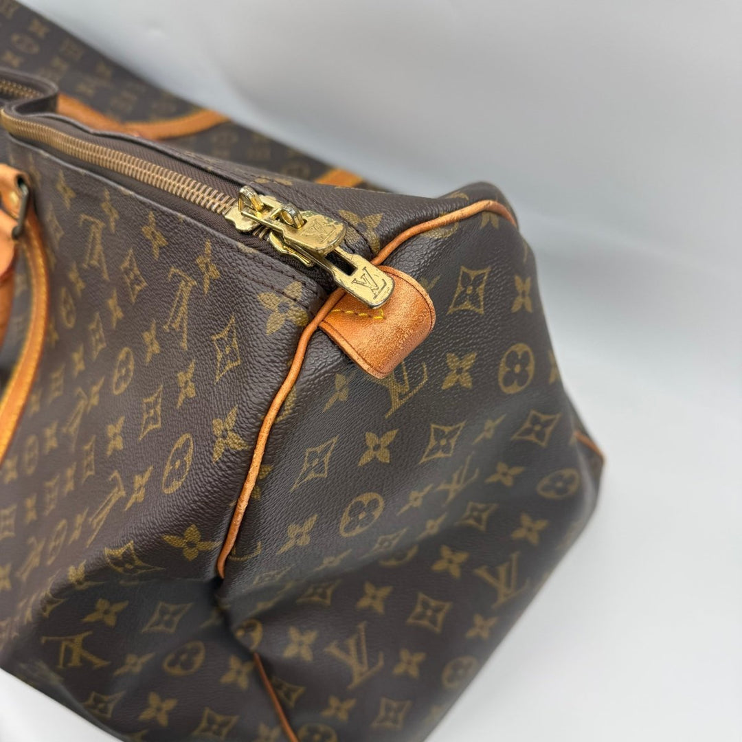 Louis Vuitton Vintage Brown Monogram 60 Keepall Duffle Bag - Lux Central