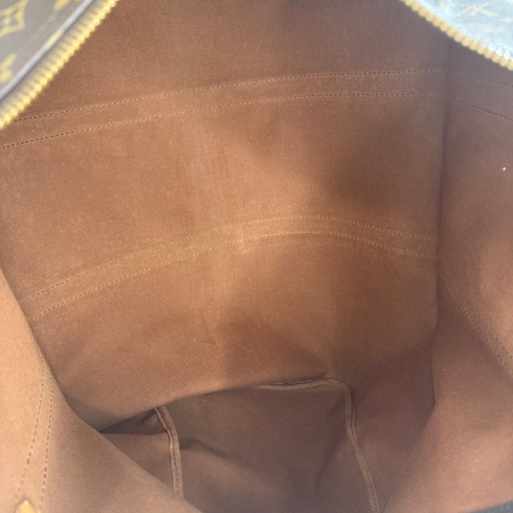 Louis Vuitton Vintage Brown Monogram 60 Keepall Duffle Bag - Lux Central
