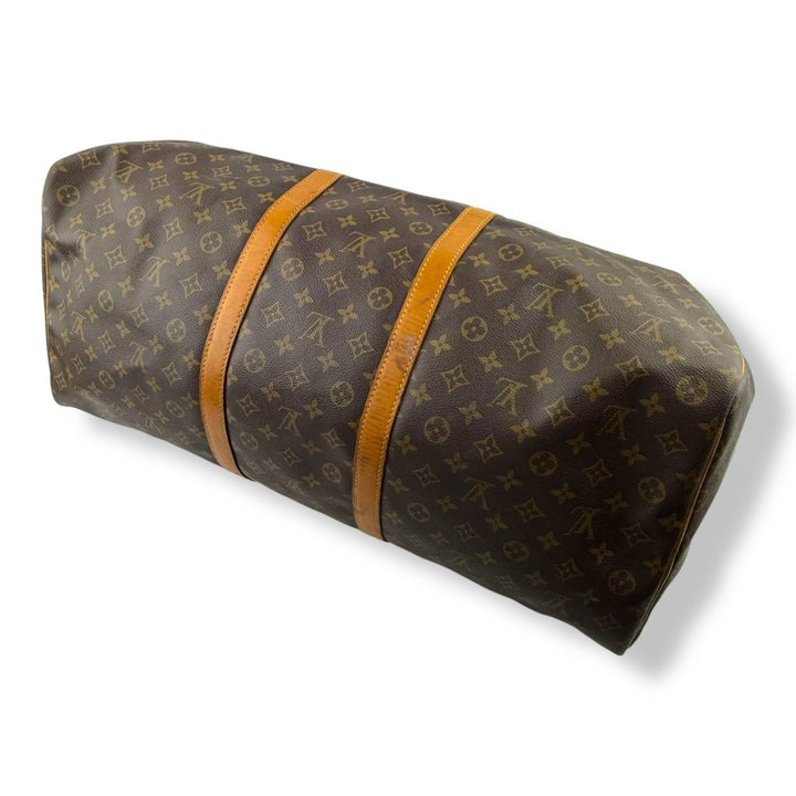 Louis Vuitton Vintage Brown Monogram 60 Keepall Duffle Bag - Lux Central
