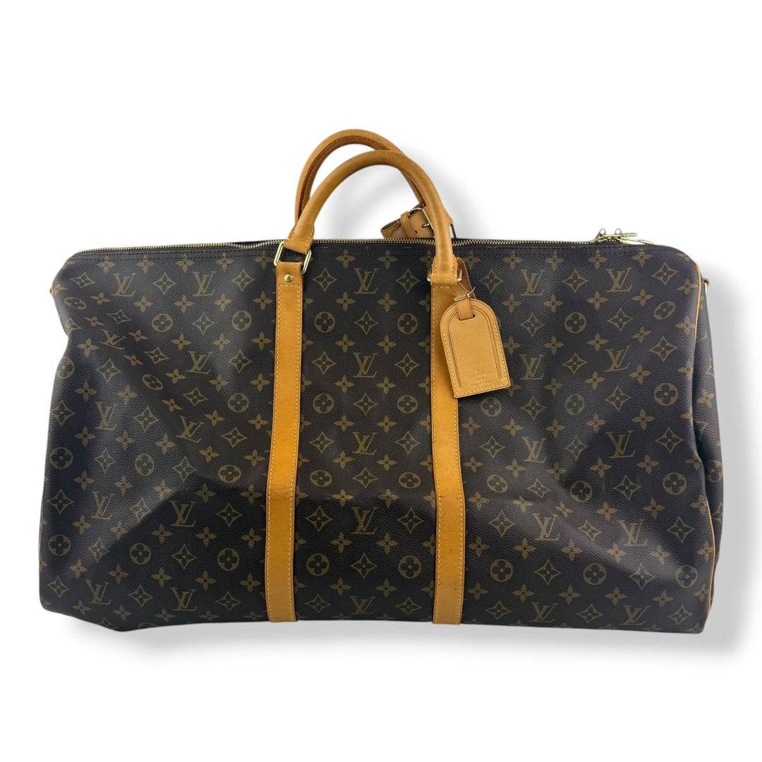 Louis Vuitton Vintage Brown Monogram 60 Keepall Duffle Bag - Lux Central