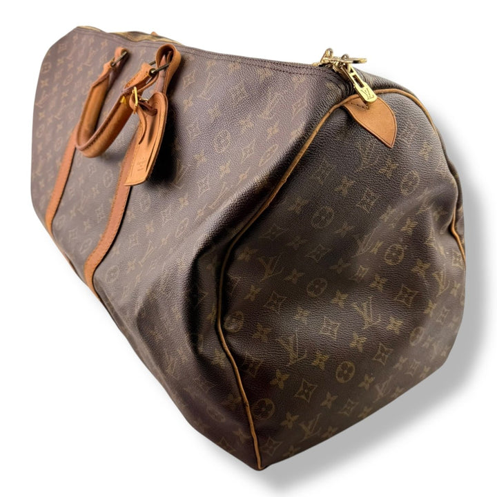 Louis Vuitton Vintage Brown Monogram 60 Keepall Duffle Bag - Lux Central