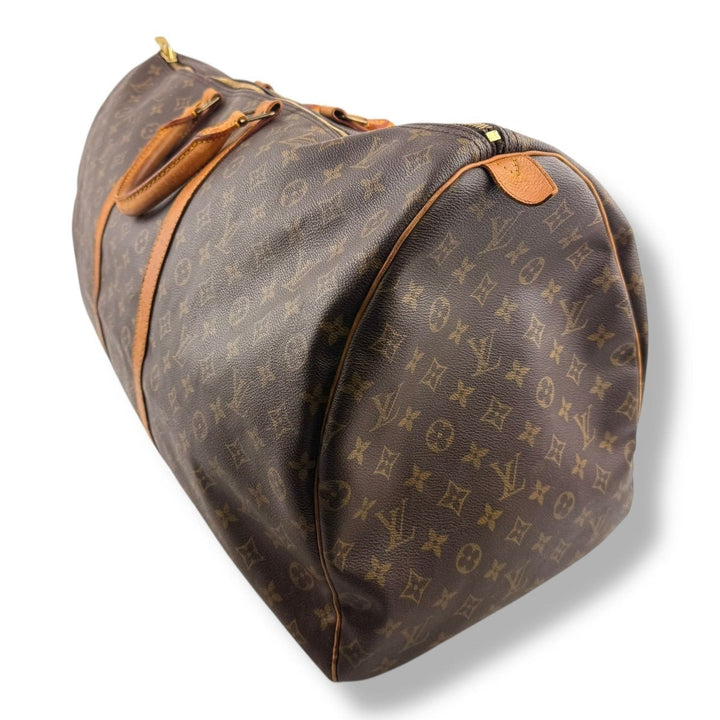 Louis Vuitton Vintage Brown Monogram 60 Keepall Duffle Bag - Lux Central