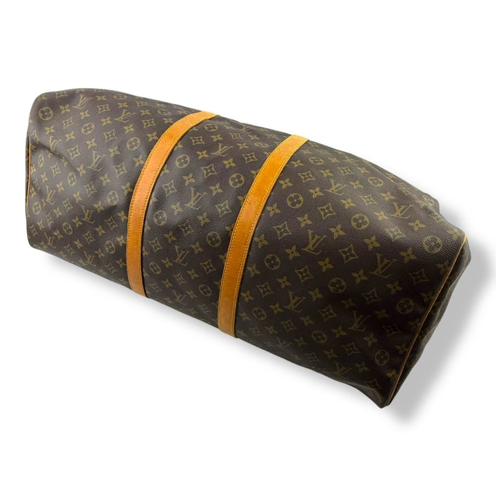 Louis Vuitton Vintage Brown Monogram 60 Keepall Duffle Bag - Lux Central