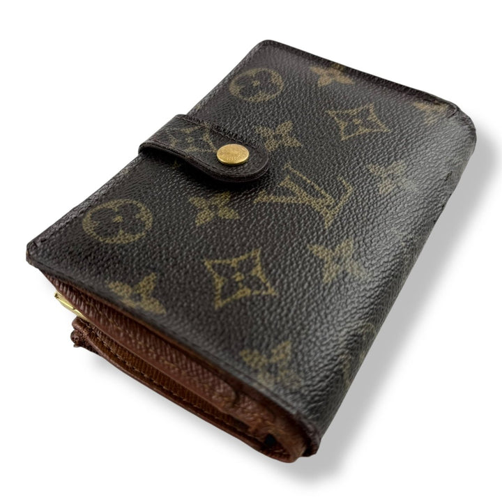 Louis Vuitton Vintage Brown Monogram Card Clip Wallet - Lux Central