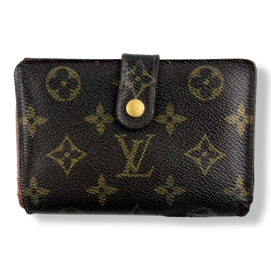 Louis Vuitton Vintage Brown Monogram Card Clip Wallet - Lux Central