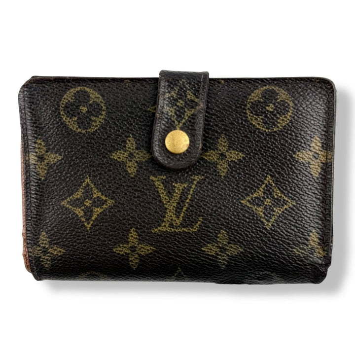 Louis Vuitton Vintage Brown Monogram Card Clip Wallet - Lux Central