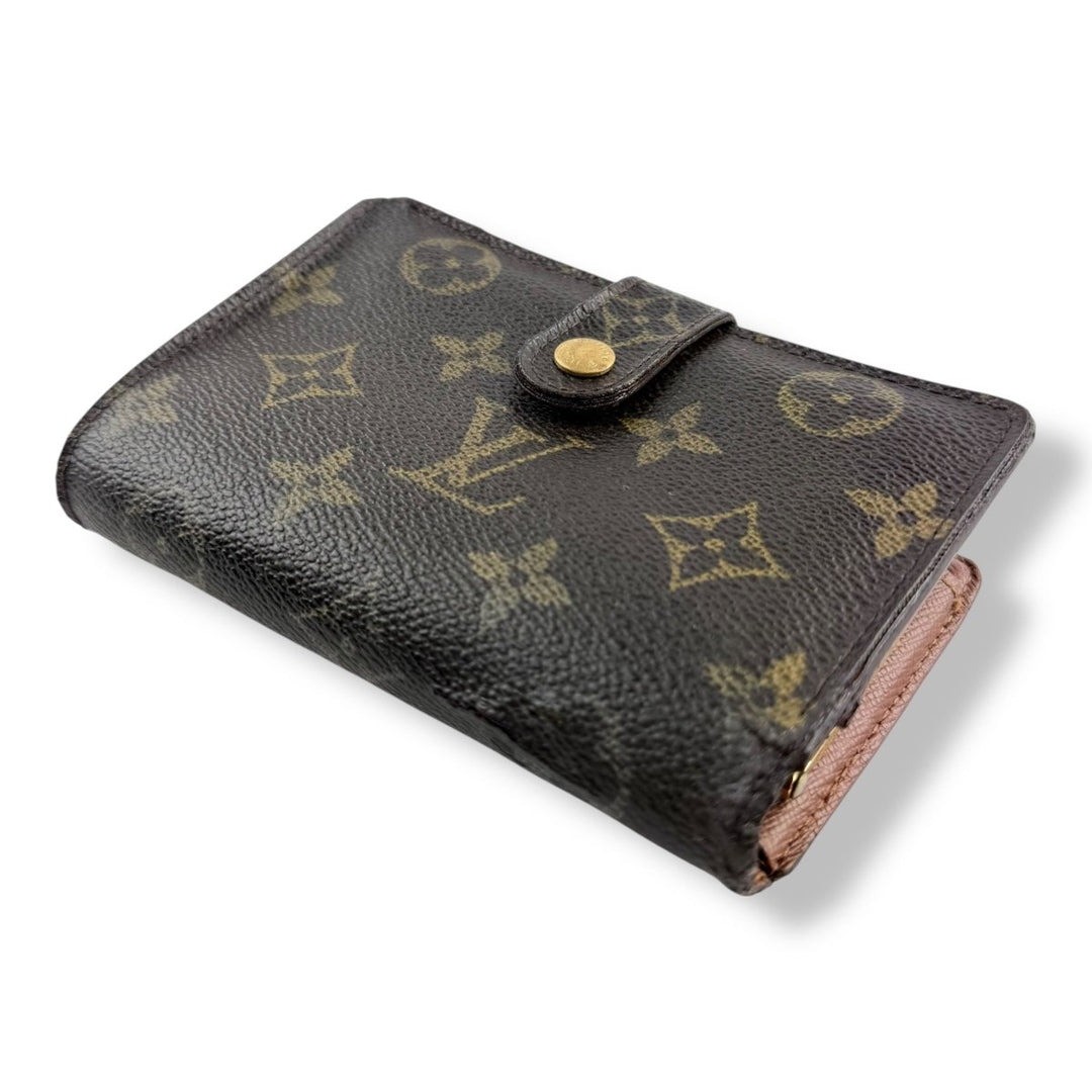 Louis Vuitton Vintage Brown Monogram Card Clip Wallet - Lux Central