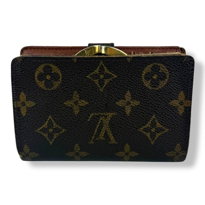 Louis Vuitton Vintage Brown Monogram Card Clip Wallet - Lux Central