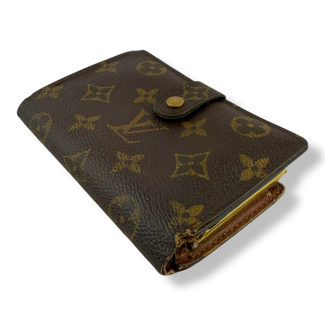 Louis Vuitton Vintage Brown Monogram Card Clip Wallet - Lux Central