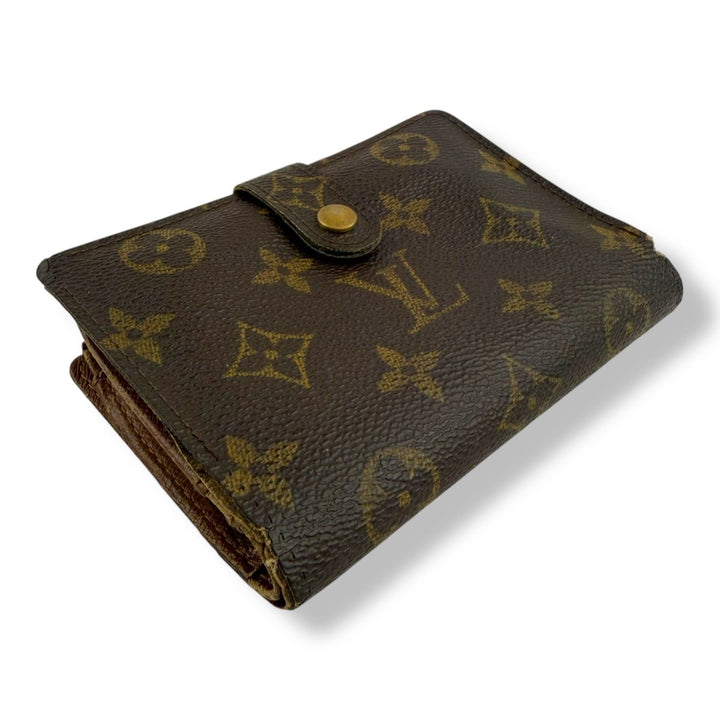 Louis Vuitton Vintage Brown Monogram Card Clip Wallet - Lux Central