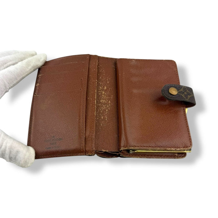 Louis Vuitton Vintage Brown Monogram Card Clip Wallet - Lux Central