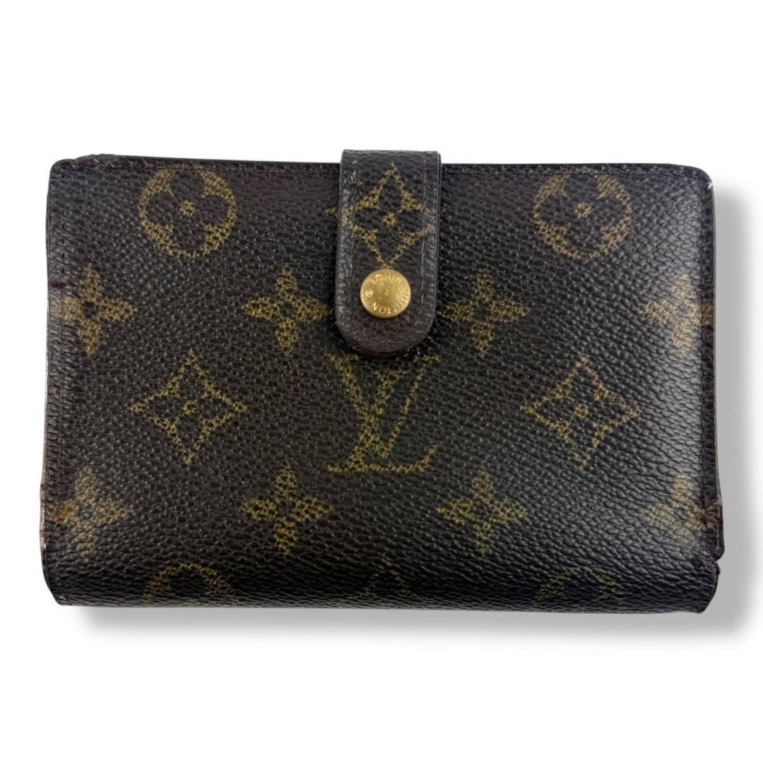 Louis Vuitton Vintage Brown Monogram Card Clip Wallet - Lux Central
