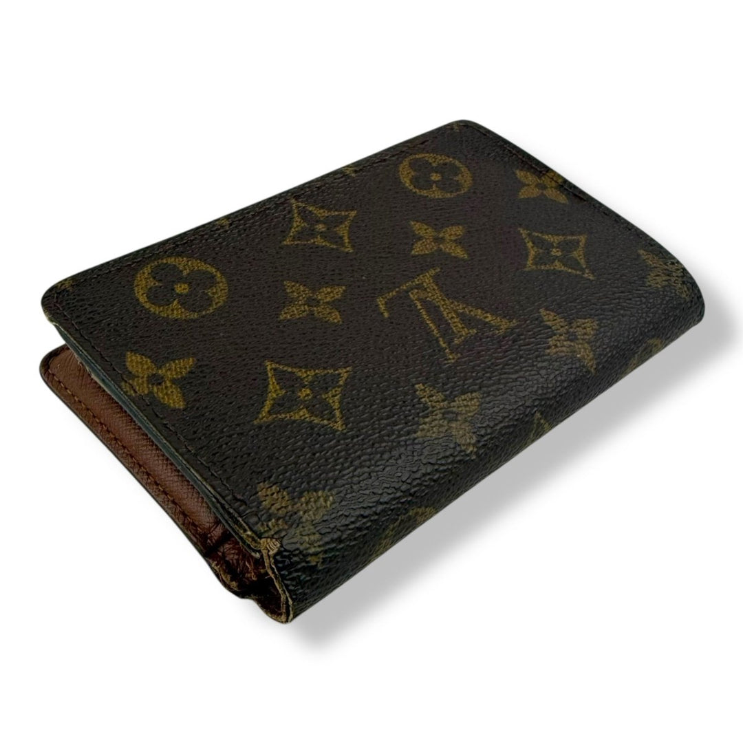 Louis Vuitton Vintage Brown Monogram Card Clip Wallet - Lux Central