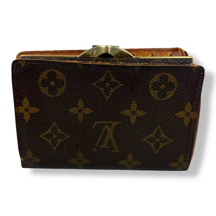 Louis Vuitton Vintage Brown Monogram Card Clip Wallet - Lux Central
