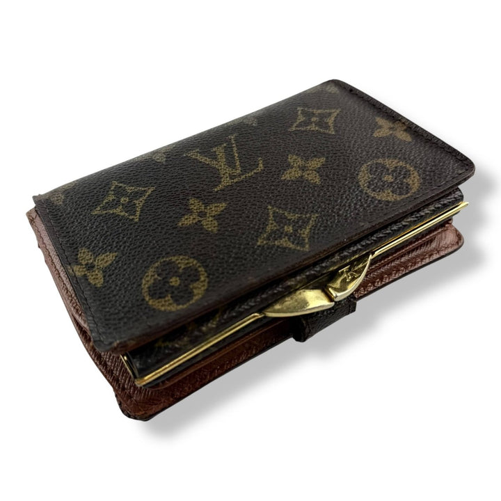 Louis Vuitton Vintage Brown Monogram Card Clip Wallet - Lux Central