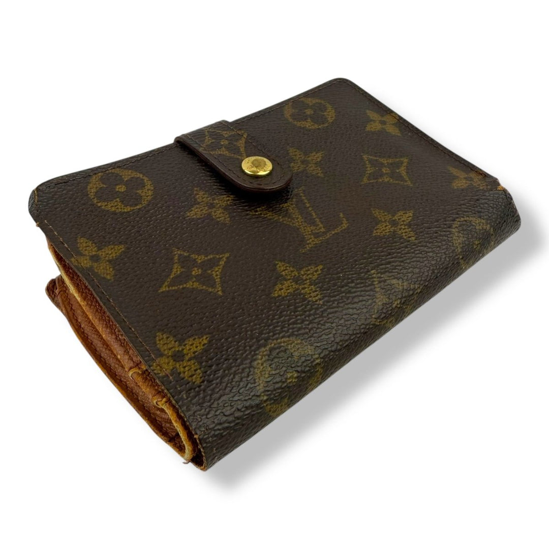 Louis Vuitton Vintage Brown Monogram Card Clip Wallet - Lux Central