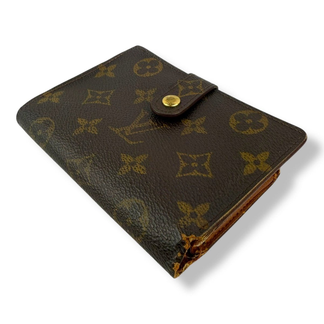 Louis Vuitton Vintage Brown Monogram Card Clip Wallet - Lux Central