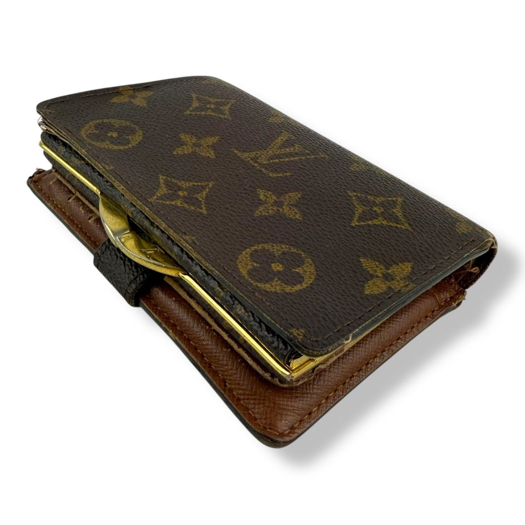 Louis Vuitton Vintage Brown Monogram Card Clip Wallet - Lux Central