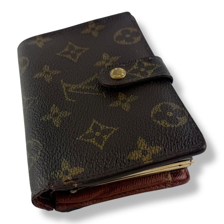 Louis Vuitton Vintage Brown Monogram Card Clip Wallet - Lux Central