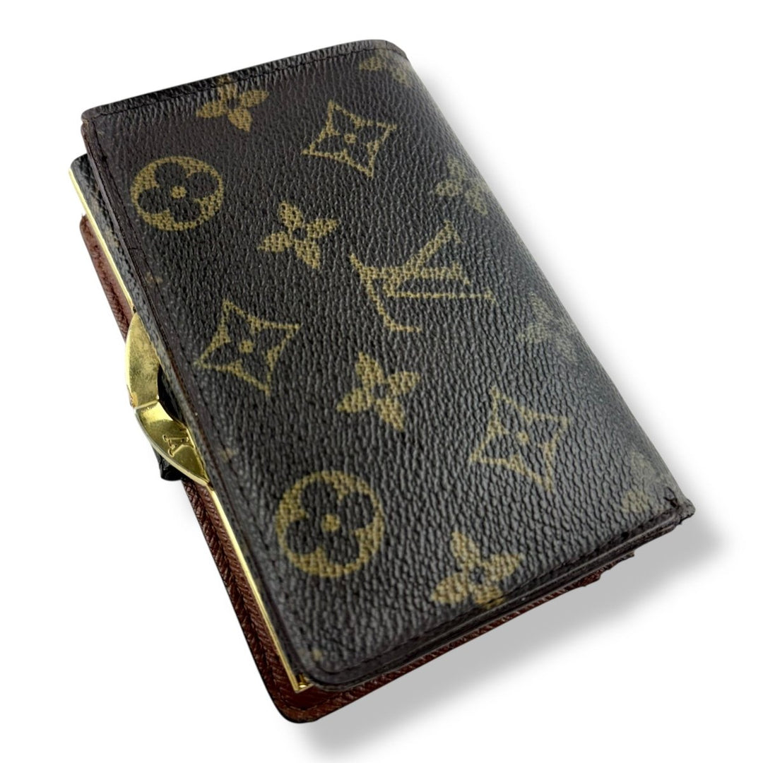 Louis Vuitton Vintage Brown Monogram Card Clip Wallet - Lux Central