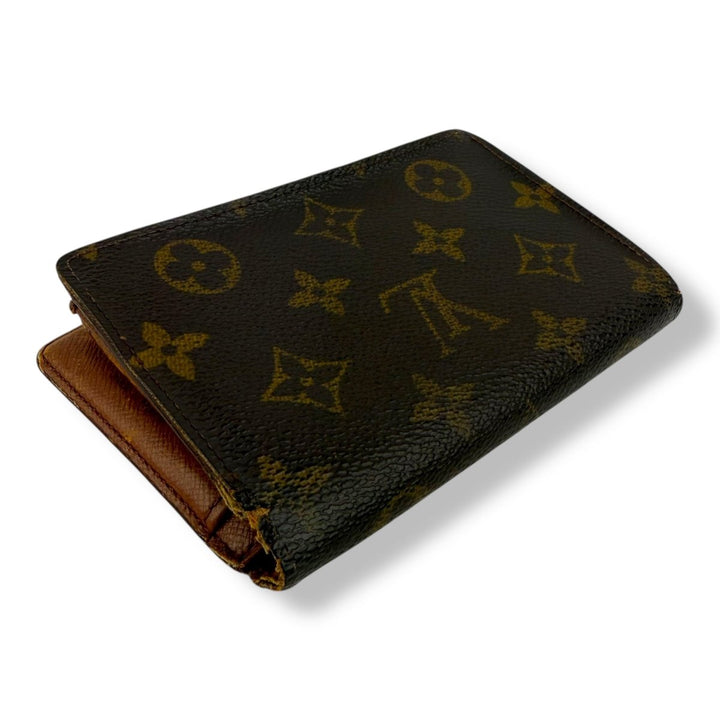 Louis Vuitton Vintage Brown Monogram Card Clip Wallet - Lux Central