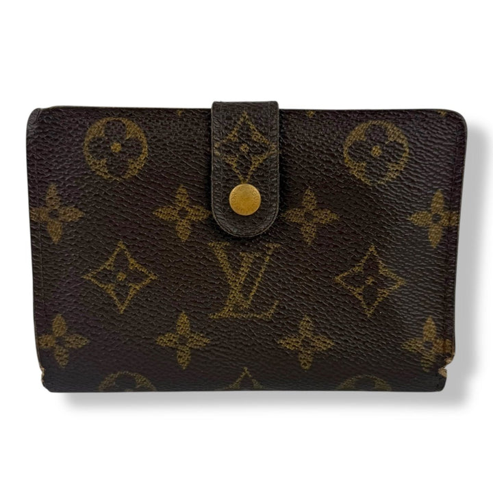Louis Vuitton Vintage Brown Monogram Card Clip Wallet - Lux Central