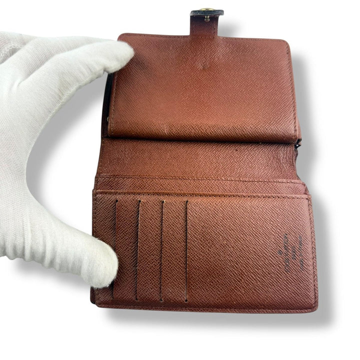 Louis Vuitton Vintage Brown Monogram Card Clip Wallet - Lux Central