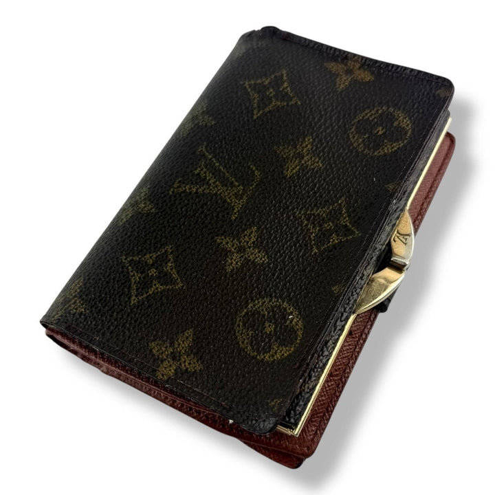 Louis Vuitton Vintage Brown Monogram Card Clip Wallet - Lux Central