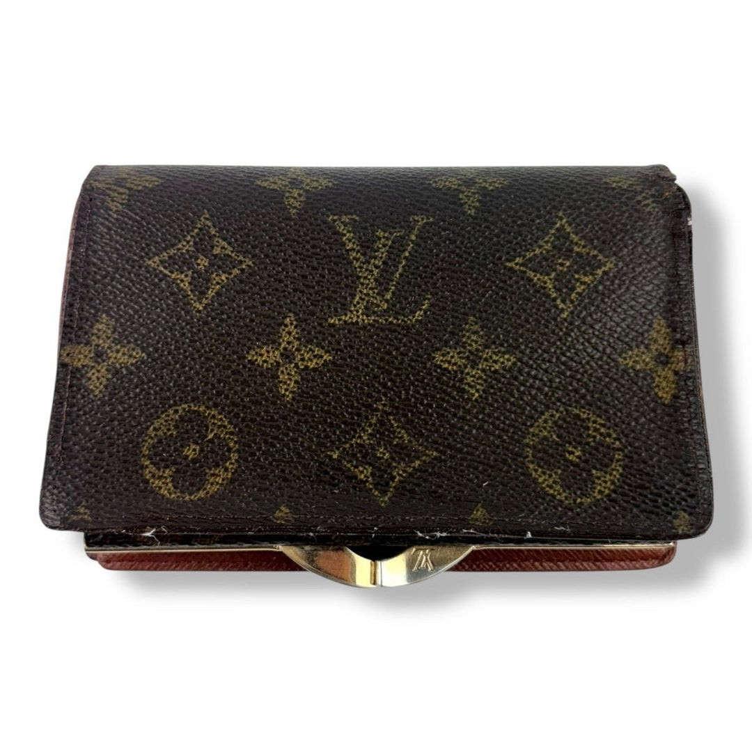 Louis Vuitton Vintage Brown Monogram Card Clip Wallet - Lux Central
