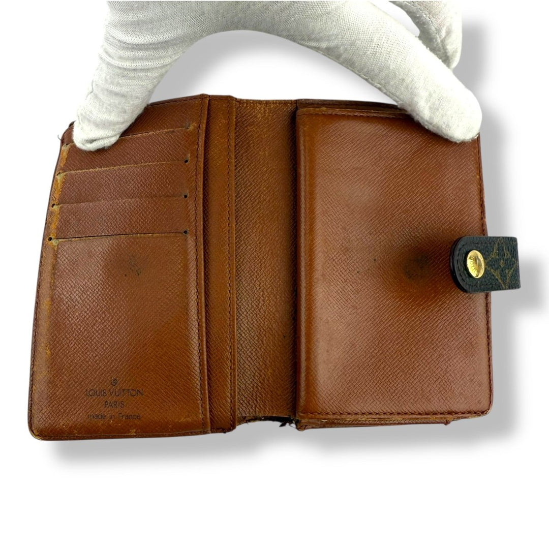 Louis Vuitton Vintage Brown Monogram Card Clip Wallet - Lux Central
