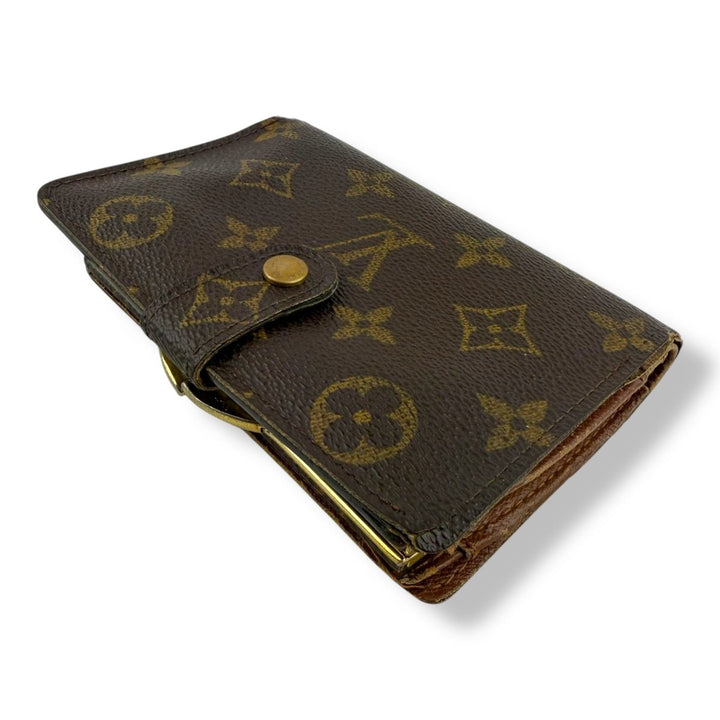 Louis Vuitton Vintage Brown Monogram Card Clip Wallet - Lux Central