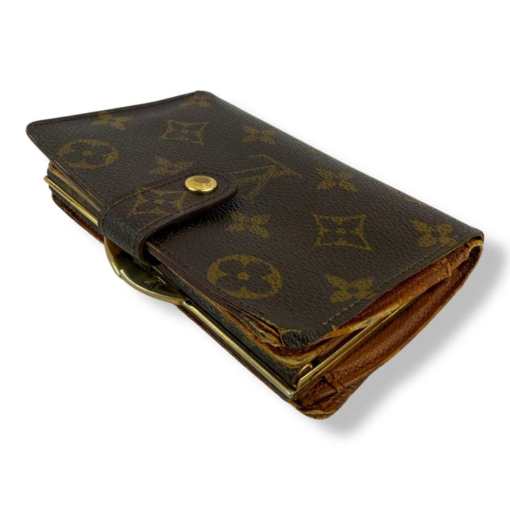 Louis Vuitton Vintage Brown Monogram Card Clip Wallet - Lux Central