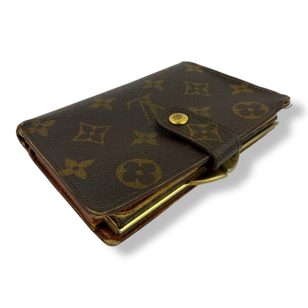 Louis Vuitton Vintage Brown Monogram Card Clip Wallet - Lux Central