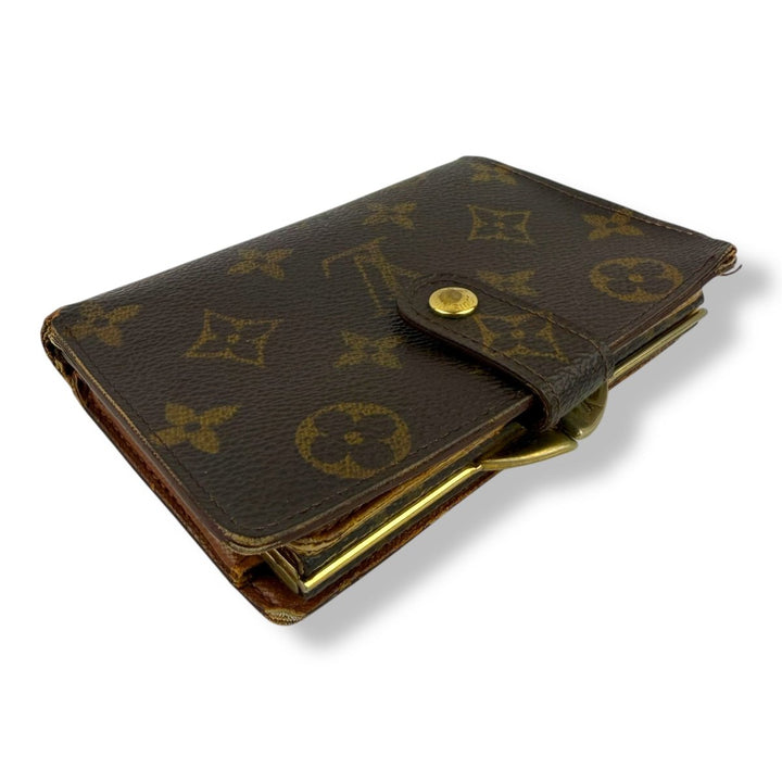 Louis Vuitton Vintage Brown Monogram Card Clip Wallet - Lux Central
