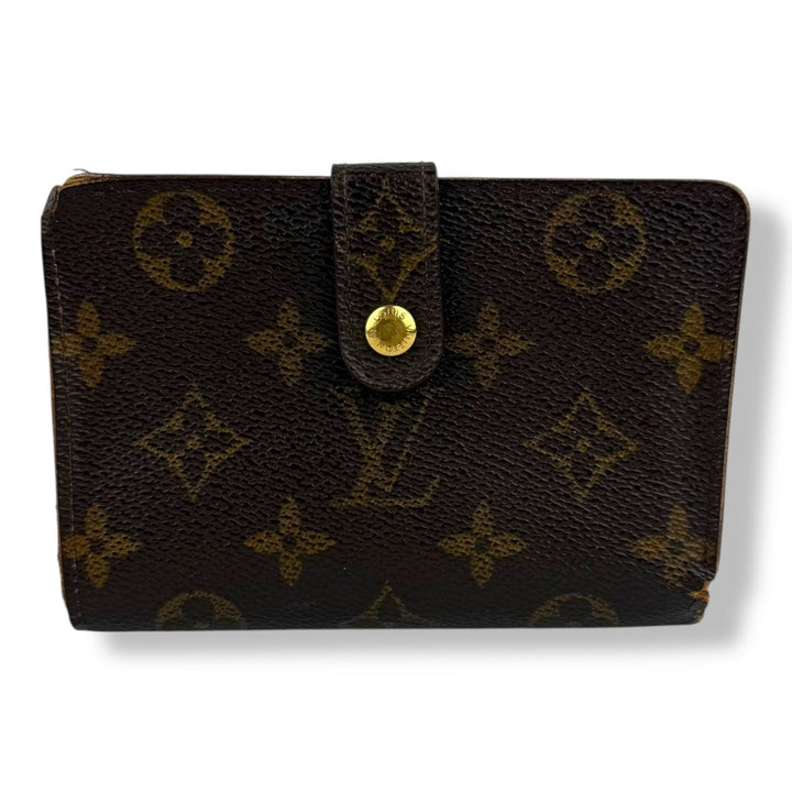 Louis Vuitton Vintage Brown Monogram Card Clip Wallet - Lux Central