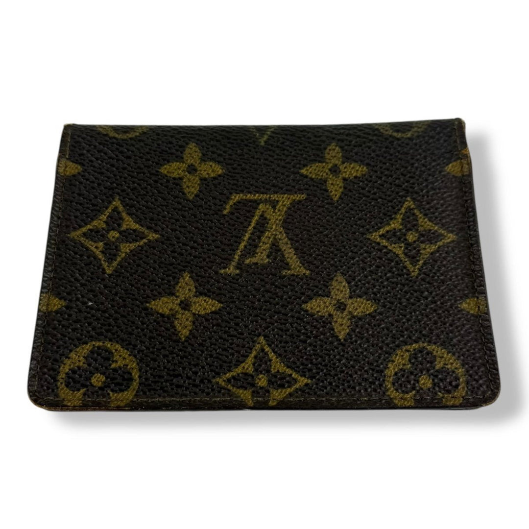 Louis Vuitton Vintage Brown Monogram Card Wallet - Lux Central