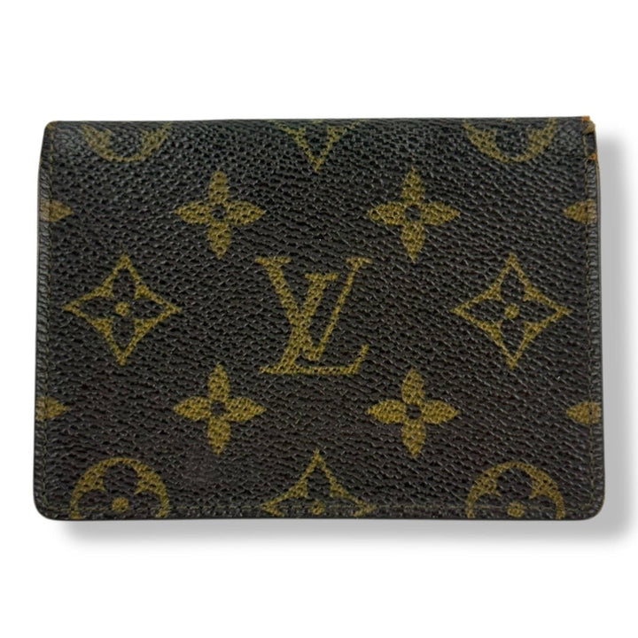Louis Vuitton Vintage Brown Monogram Card Wallet - Lux Central