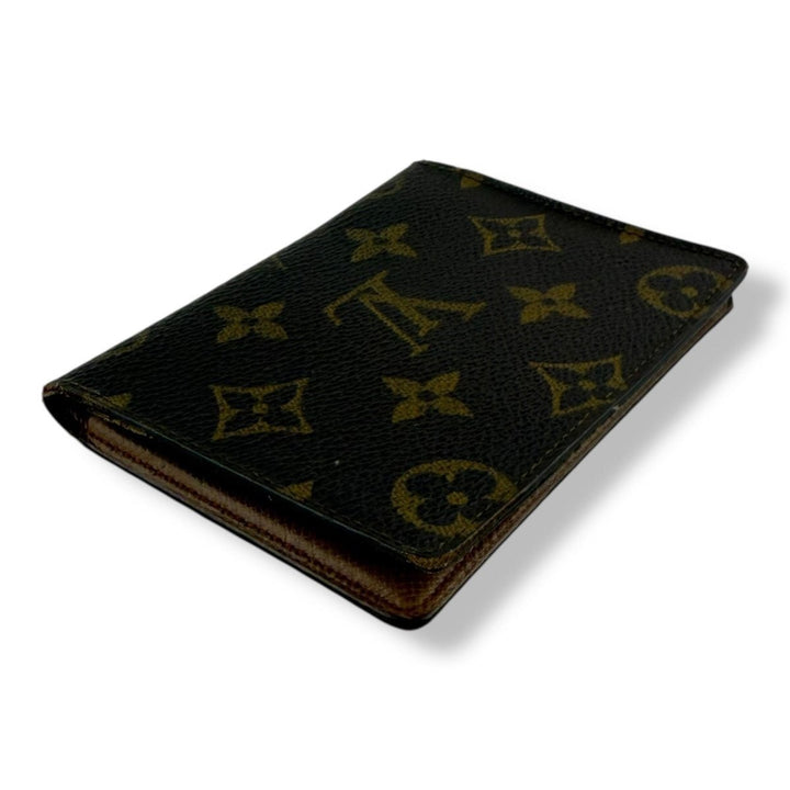 Louis Vuitton Vintage Brown Monogram Card Wallet - Lux Central