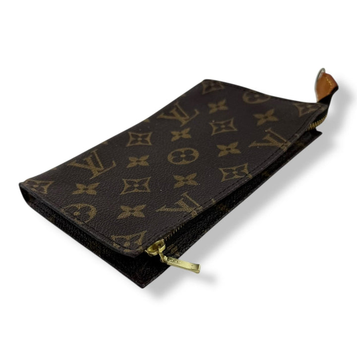 Louis Vuitton Vintage Brown Monogram Classic Signature Mini Bucket Pouch Bag - Lux Central