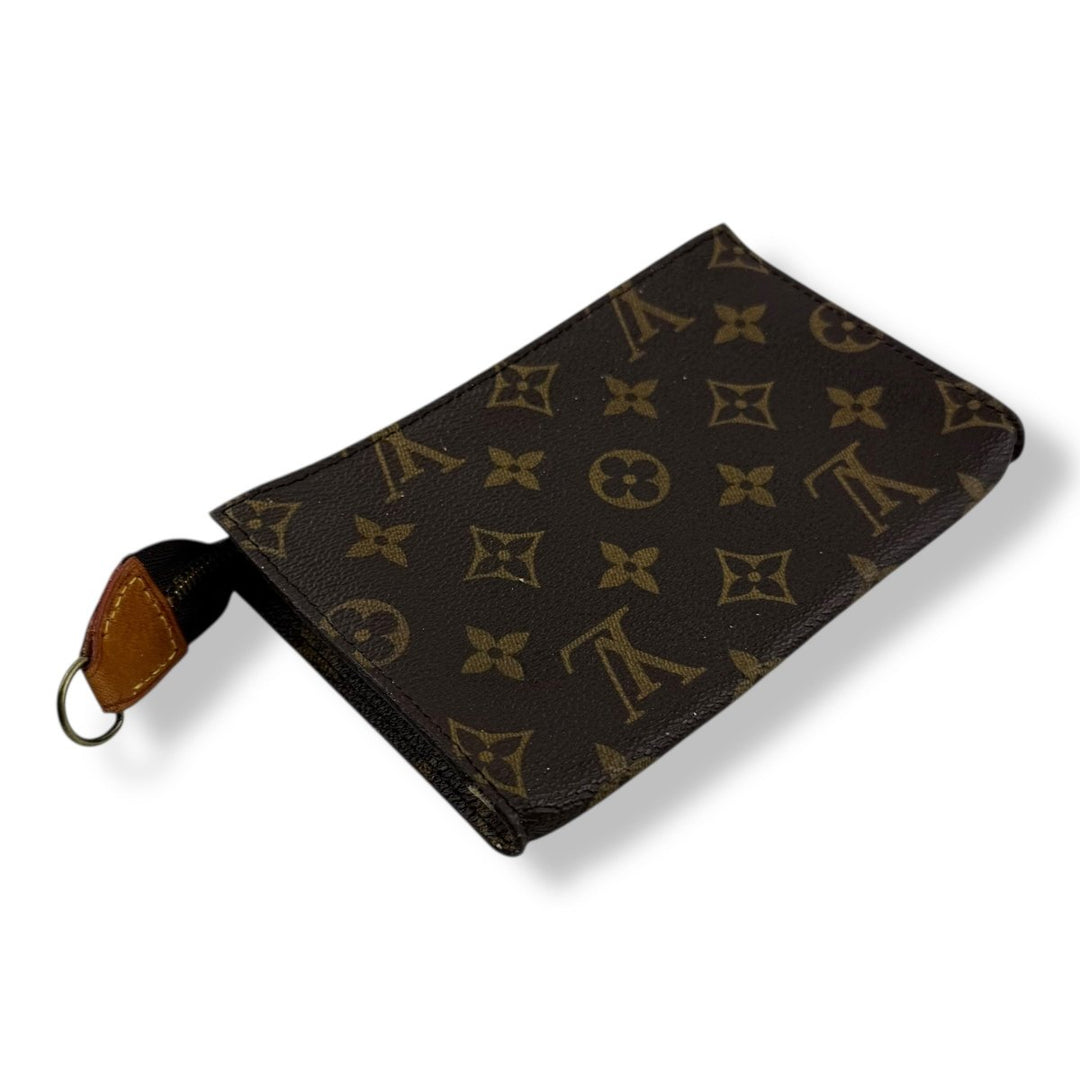Louis Vuitton Vintage Brown Monogram Classic Signature Mini Bucket Pouch Bag - Lux Central