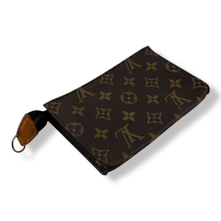 Louis Vuitton Vintage Brown Monogram Classic Signature Mini Bucket Pouch Bag - Lux Central