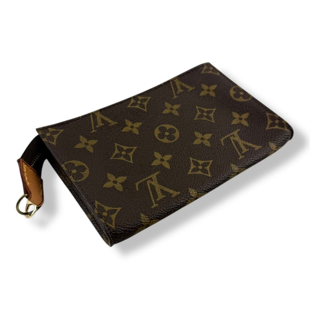 Louis Vuitton Vintage Brown Monogram Classic Signature Mini Bucket Pouch Bag - Lux Central