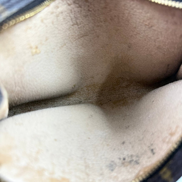 Louis Vuitton Vintage Brown Monogram Classic Signature Mini Bucket Pouch Bag - Lux Central