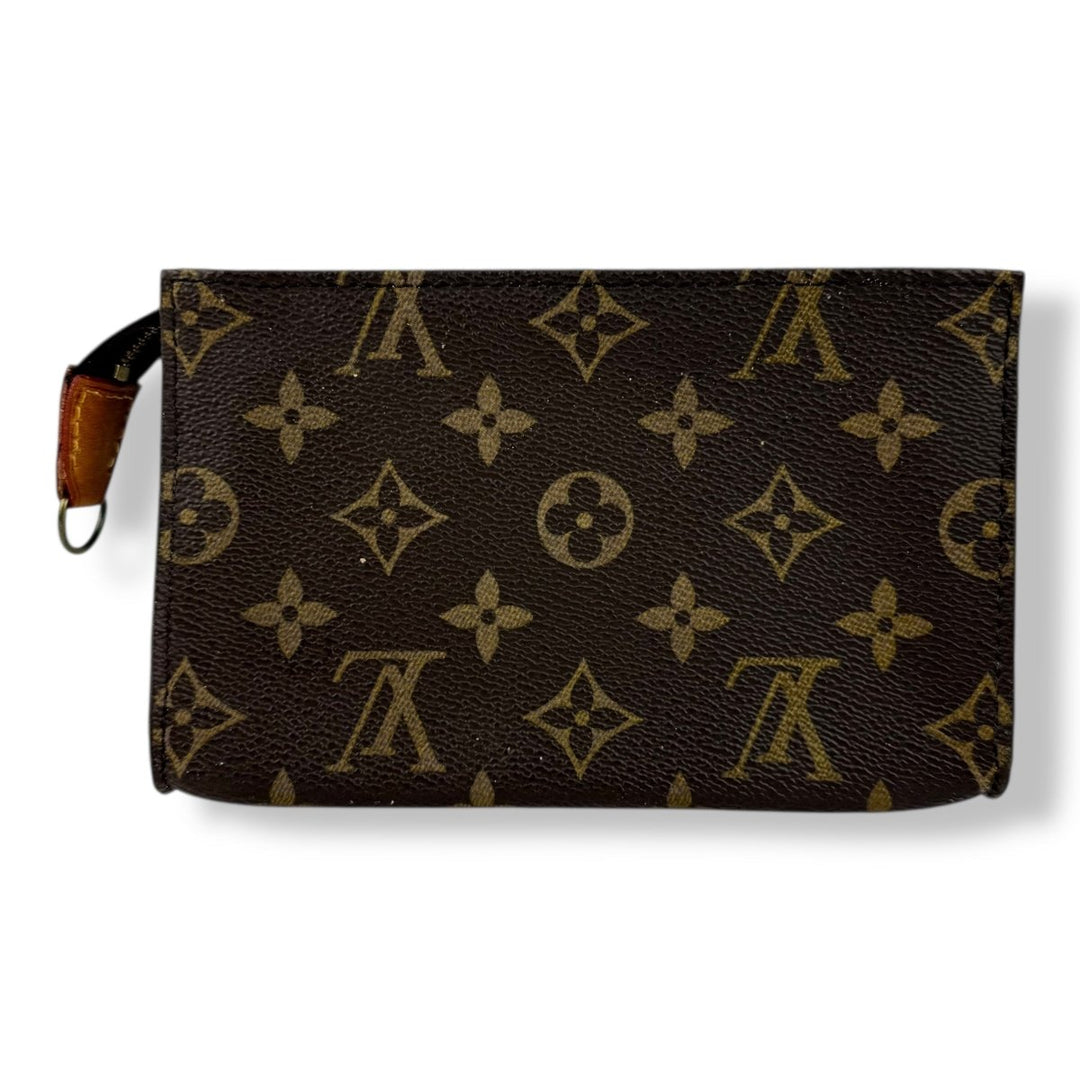 Louis Vuitton Vintage Brown Monogram Classic Signature Mini Bucket Pouch Bag - Lux Central